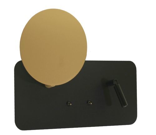 Contemporary wall light - EKLIPSE  - TEKNI-LED - indoor / aluminum / brass