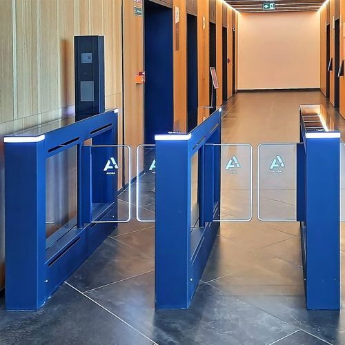 Access control speed gate EASYGATE SPDG COMINFO, Inc. glass