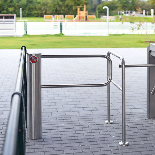 Access control barrier - PEGAS SF - COMINFO - pivoting / swing / stainless steel