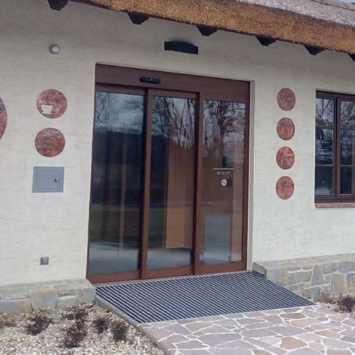 Interior door - TINA-DIVA L-DIVA  - PORTALP - aluminum / telescopic / glazed