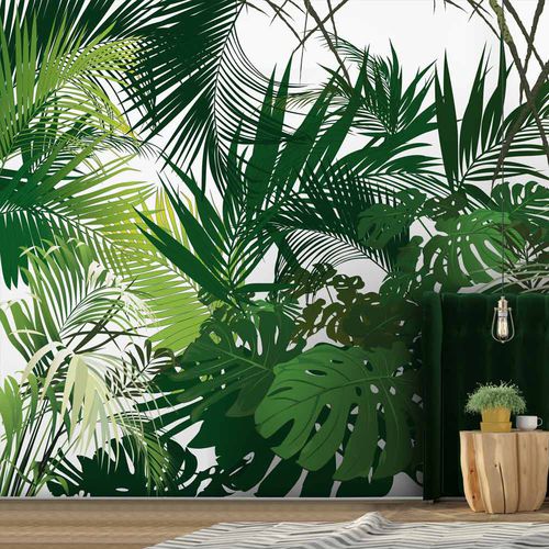 Contemporary wallpaper - JUNGLE JN3288 - LGD01 décor mural sur mesure - nature pattern / floral / panoramic
