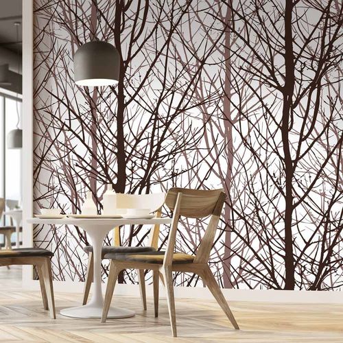Contemporary wallpaper - ARBOR AB0805 - LGD01 décor mural sur mesure - nature pattern / panoramic / fabric look