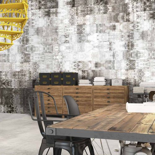 Original design wallpaper - VETUS VT4602 - LGD01 décor mural sur mesure - panoramic / abstract motif / concrete look