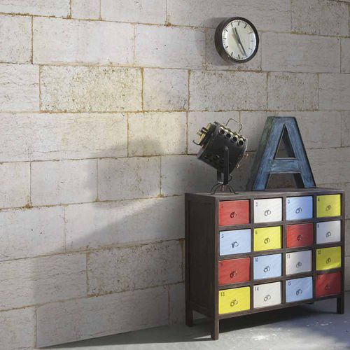 Contemporary wallpaper - PIERRE D'HAUTEVILLE PH6233 - LGD01 décor mural sur mesure - panoramic / stone look / customizable color