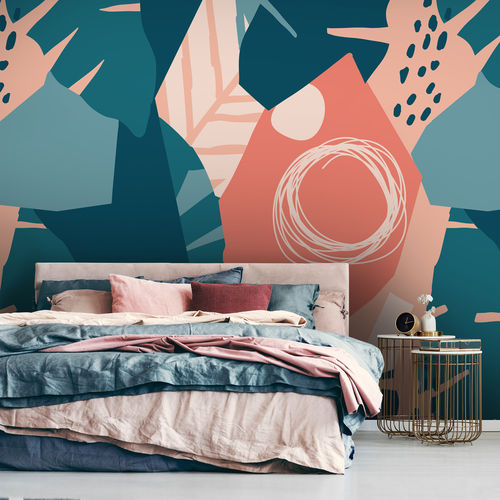 Contemporary wallpaper - HAWAI - LGD01 décor mural sur mesure - nature pattern / floral motif / panoramic