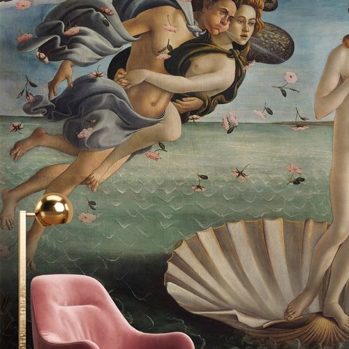 Traditional wallpaper - NAISSANCE DE VENUS - LGD01 décor mural sur mesure - nature pattern / scenic pattern / fabric look