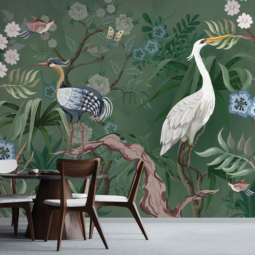 Contemporary wallpaper - ARDEA - LGD01 décor mural sur mesure - nature pattern / floral / panoramic