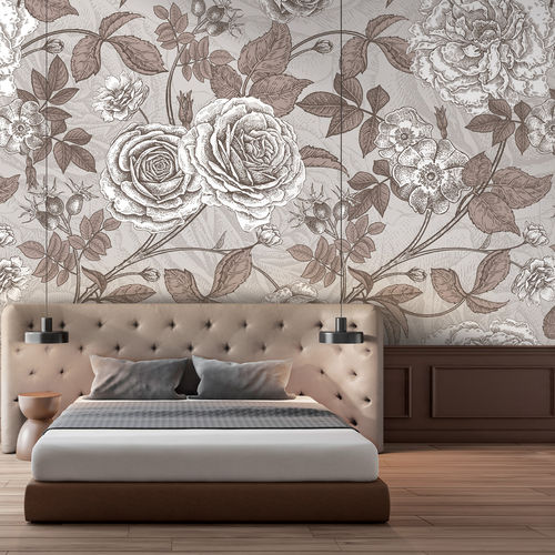 Traditional wallpaper - LORE LR2874 - LGD01 décor mural sur mesure - floral / non-woven / washable