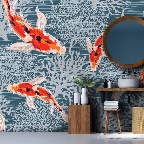 Contemporary wallpaper - KORAY KY6205 - LGD01 décor mural sur mesure - nature pattern / panoramic / animal motif