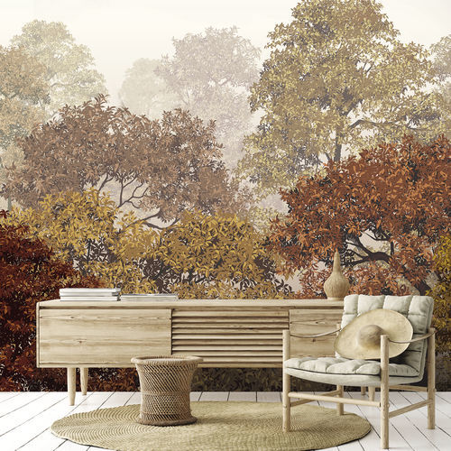 Contemporary wallpaper - MONTEVERDE MV4248 - LGD01 décor mural sur mesure - nature pattern / floral motif / panoramic