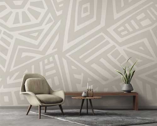 Contemporary wallpaper - TSARIN TS0209 - LGD01 décor mural sur mesure - panoramic / geometric / striped