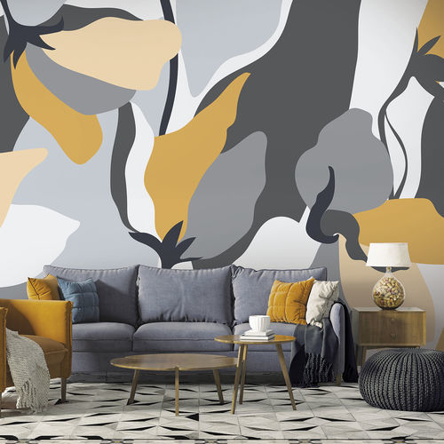 Design wallpaper - MOHALA MH3460 - LGD01 décor mural sur mesure - nature pattern / panoramic / geometric