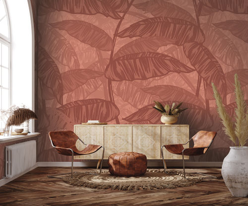 Original design wallpaper - FOLIAGE - LGD01 décor mural sur mesure - nature pattern / floral / panoramic