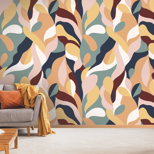Contemporary wallpaper - FURIALI - LGD01 décor mural sur mesure - panoramic / geometric pattern / wallpaper look
