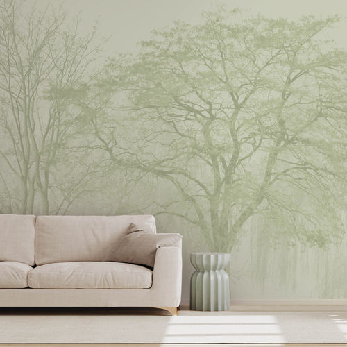 Contemporary wallpaper - SILVA - LGD01 décor mural sur mesure - nature pattern / wallpaper look / green