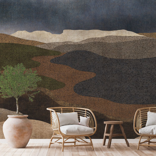 Contemporary wallpaper - GOBI - LGD01 décor mural sur mesure - nature pattern / panoramic / wallpaper look