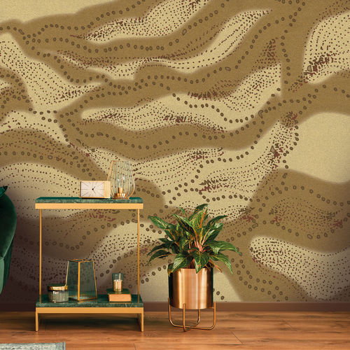 Contemporary wallpaper - VIBRA DORÉ - LGD01 décor mural sur mesure - nonwoven fabric / polyester / panoramic