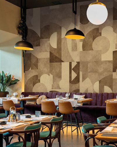 Contemporary wallpaper - KOMPO DORÉ - LGD01 décor mural sur mesure - nonwoven fabric / polyester / panoramic