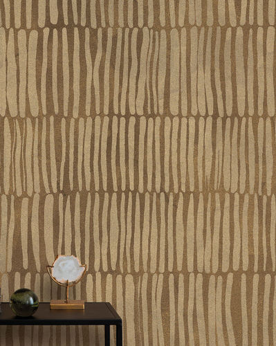 Contemporary wallpaper - NARA DORÉ - LGD01 décor mural sur mesure - nonwoven fabric / polyester / geometric pattern