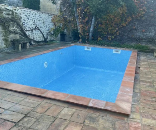Concrete swimming pool coping - ANDUZE - ROUVIERE - curved