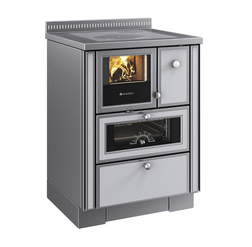 Wood range cooker - RNVI 60 - RIZZOLI - 1 burner / 1 oven / class A