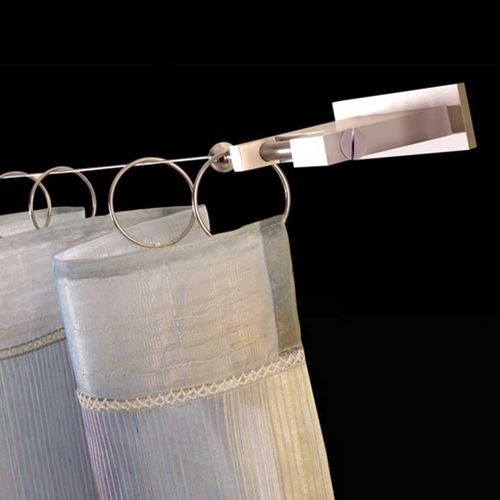 Stainless steel curtain rod - FILOS - MOTTURA SpA - manual / ceiling mounted / wall-mounted