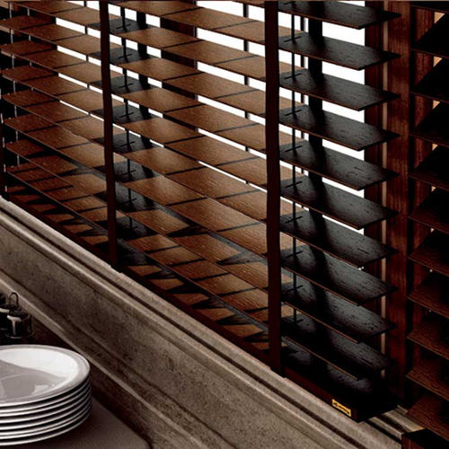 Venetian blinds - VENIWOOD : CLASSICO - MOTTURA SpA - for window / wooden / motorized