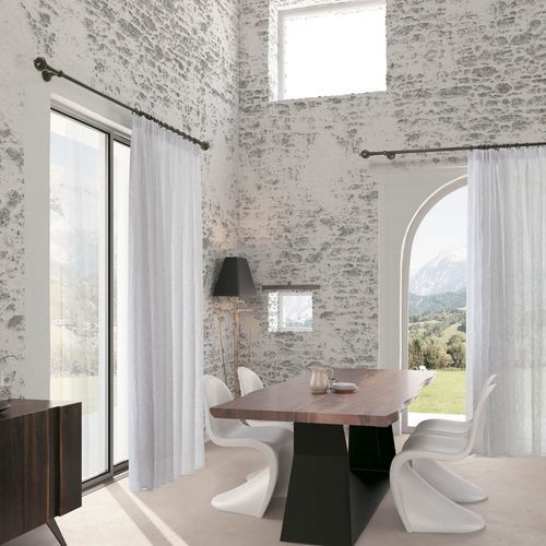 Wrought iron curtain rod - STILÈ - MOTTURA SpA - manual / ceiling mounted / wall-mounted