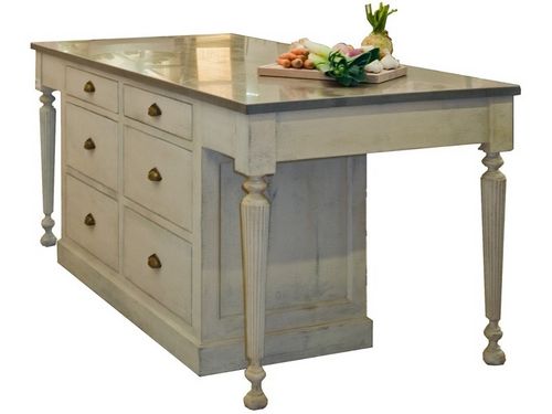 Traditional kitchen - HERBORISTE - PROVENCE & FILS - wooden / island / with handle