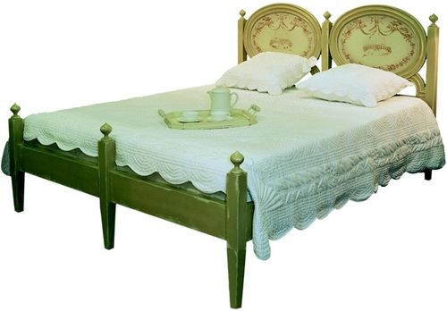 Double bed - FADO - PROVENCE & FILS - traditional / wooden / 160x200 cm