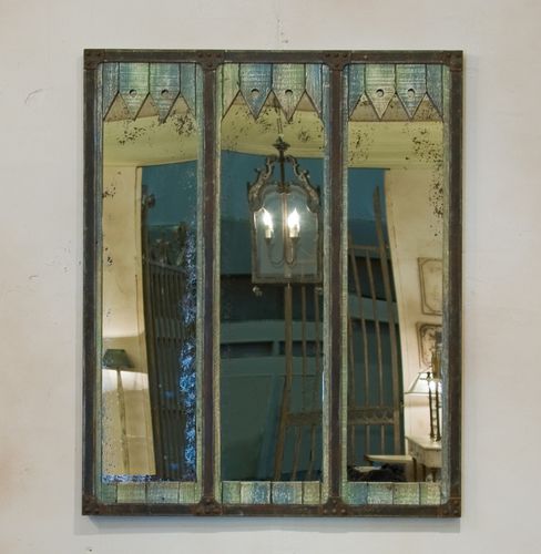 Wall-mounted mirror - DOCKER - PROVENCE & FILS - traditional / rectangular / wooden