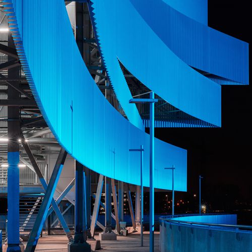 Prefabricated panel curtain wall - THE BASE BACKING WALL - Trimo - steel / stainless steel / metal