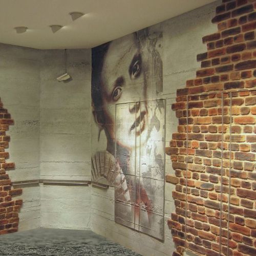 Exterior fitting decorative panel - STONE - Freund GmbH - wall-mounted / fiberglass / natural stone