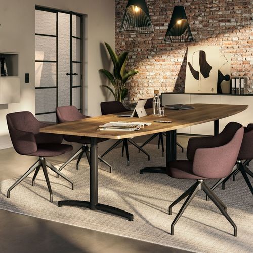 Contemporary chair - TRIEST - ASSMANN BÜROMÖBEL GMBH & CO. KG - indoor / plastic / metal base