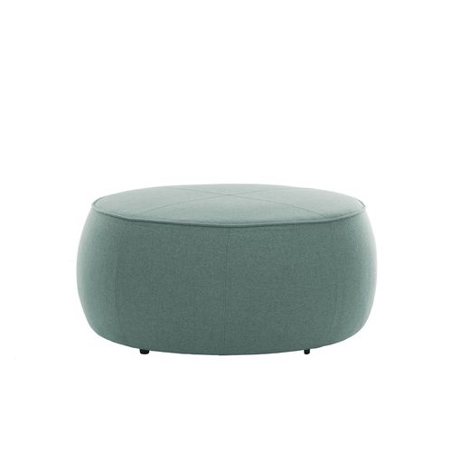 Contemporary pouf - MASSA - ASSMANN BÜROMÖBEL GMBH & CO. KG - fabric / synthetic leather / round