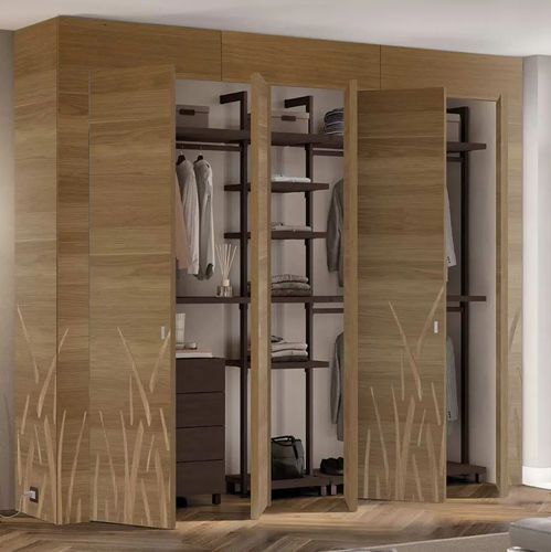 Contemporary wardrobe - Intalya  - Bertolotto Porte - oak / with swing doors