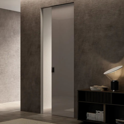 Interior door - Filomuro Minima - Bertolotto Porte - wooden / sliding / contemporary