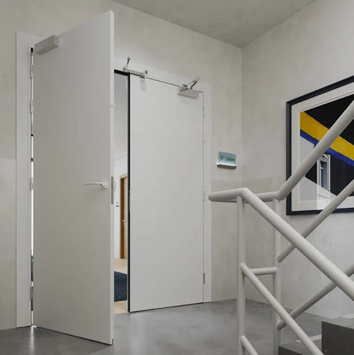 Interior door - BIEVO 60 DB - Bertolotto Porte - wooden / swing / contemporary