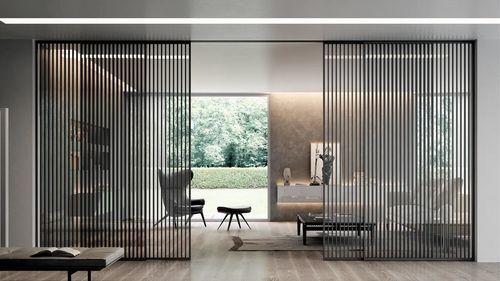 Aluminum profile room divider - Bertolotto Porte - glass / aluminum / for showroom