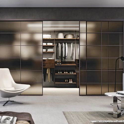 Glass sliding system - PLANA SYSTEM NEVADA - Bertolotto Porte - aluminum / door / glass door