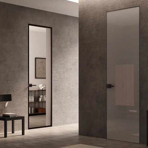 Interior door - FILOMURO CRYSTAL - Bertolotto Porte - glass / crystal / tempered glass