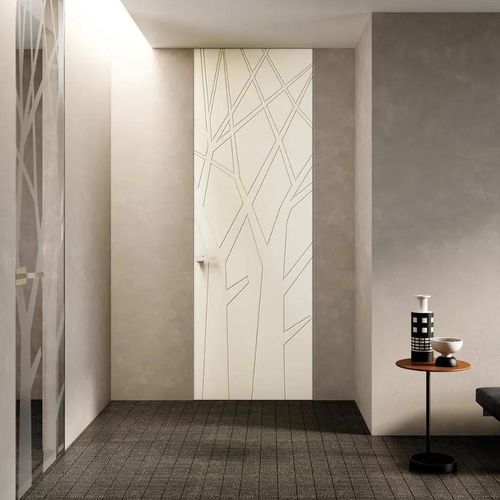 Interior door - FILOMURO MINIMA - Bertolotto Porte - MDF / pocket / swing