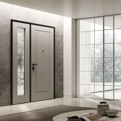 Wooden door covering - LP1 - Bertolotto Porte - pine / frosted glass / MDF
