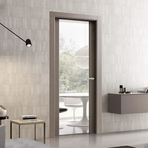 Interior door - SELESTA 3002 - Bertolotto Porte - glass / MDF / melamine