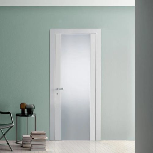 Interior door - SELESTA BLANK - Bertolotto Porte - glass / laminate / melamine
