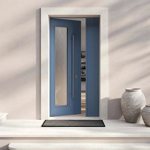 Entry door - REGULAR SP02 - Bertolotto Porte - aluminium / swing / 1 leaf
