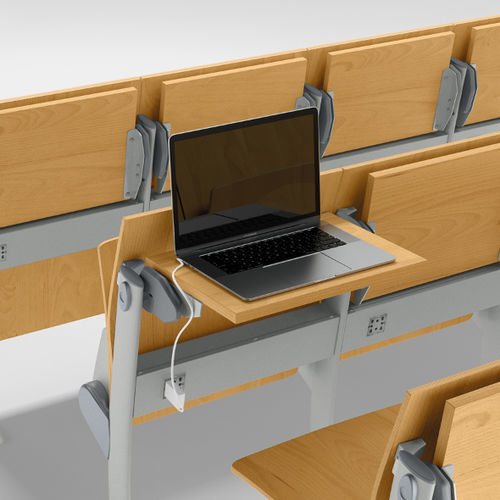 Office workstation - IN-SEAT POWER - Aresline - for stadium