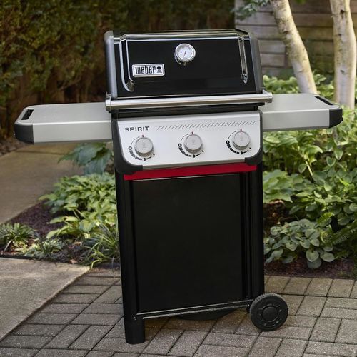Gas barbecue - SPIRIT&reg; E-315 - Weber EUROPE - on casters / stainless steel / aluminum