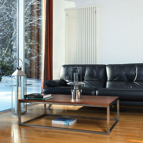 Contemporary coffee table - H 714 SIMPLE - Hans Hansen Furniture - glass / solid wood / HPL