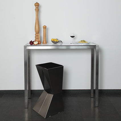 Contemporary high bar table - HR 873 EVENT - Hans Hansen Furniture - HPL / solid wood / glass